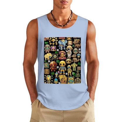 DTF 160gsm Men's Cotton Tank Top BX (Front Printing)