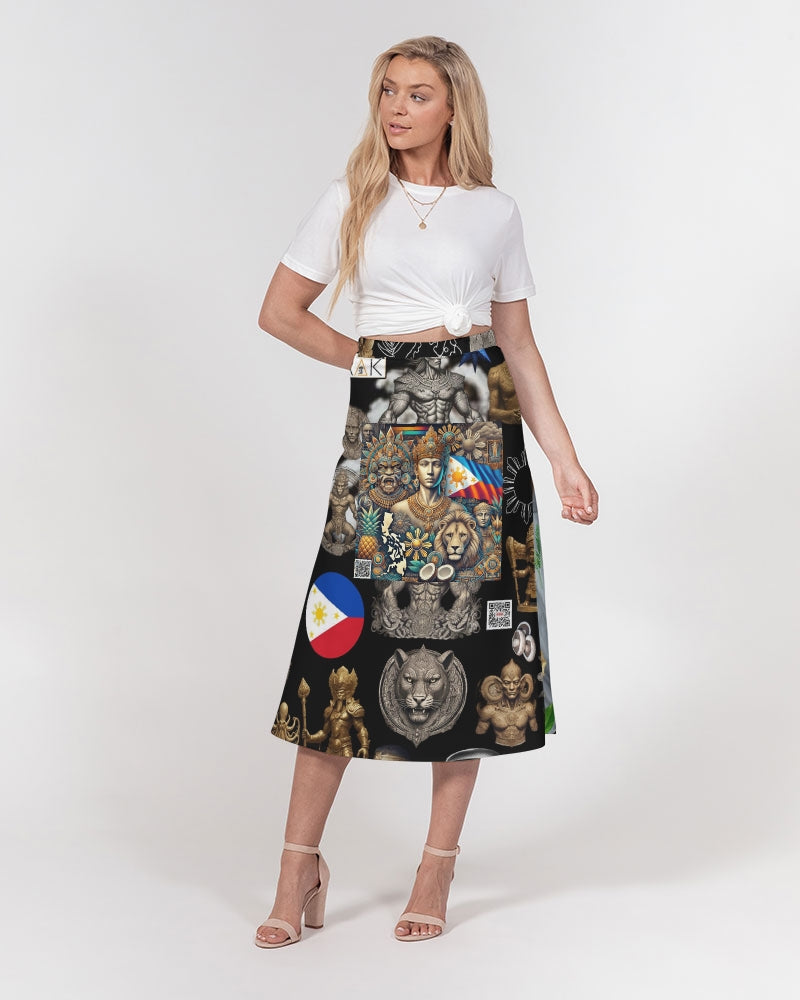 IMG_0540 Women's All-Over Print A-Line Midi Skirt