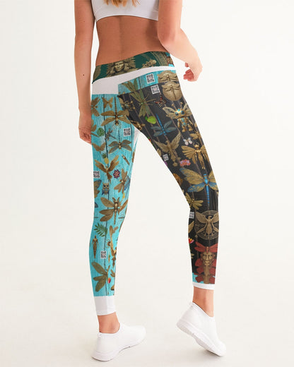 Abstrak dragonfly Women's All-Over Print Yoga Pants