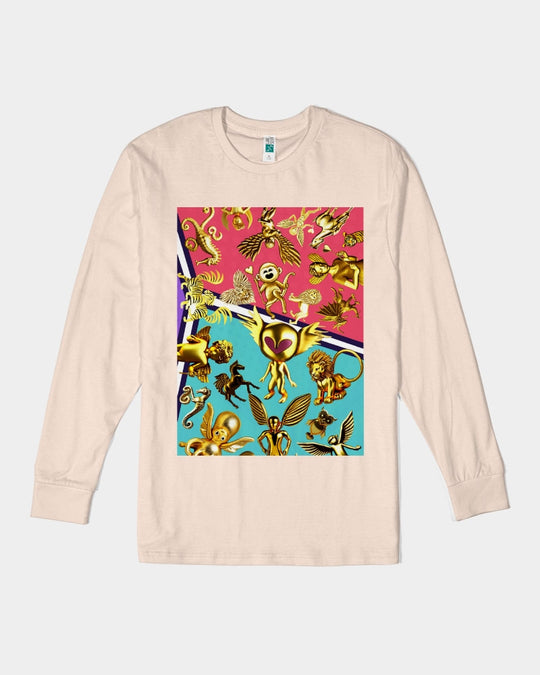 Eye and Face Abstrak Unisex Long Sleeve Tee | Lane Seven