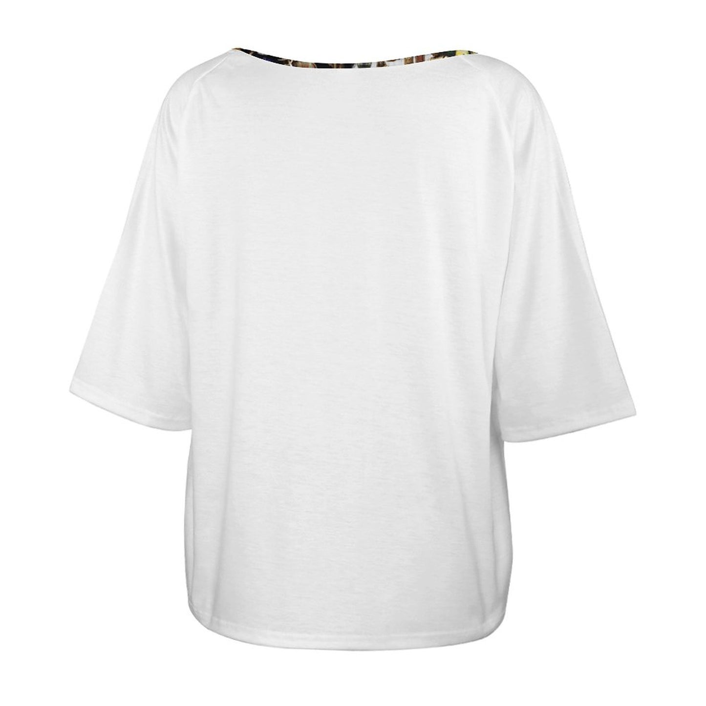 180gsm Women’s Off the Shoulder Half-Sleeve T-shirt BAT (All-Over Printing)