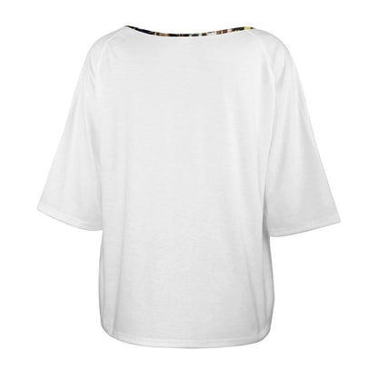 180gsm Women’s Off the Shoulder Half-Sleeve T-shirt BAT (All-Over Printing)