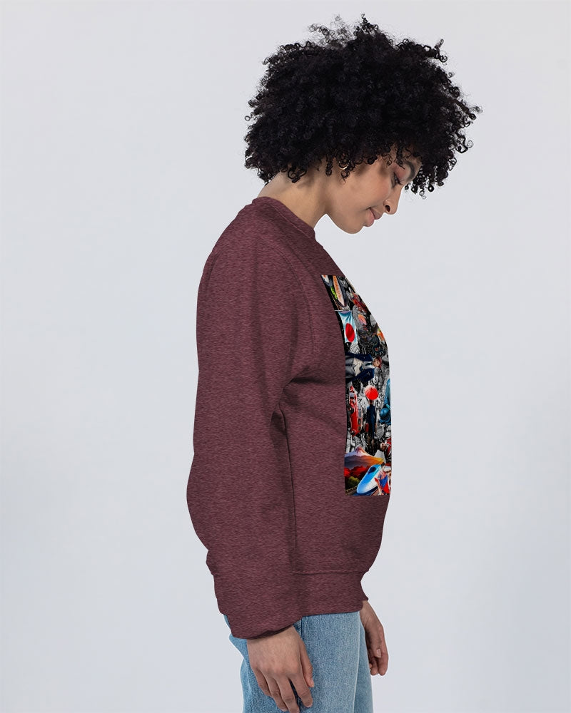 Trendy Abstrak Pattern Unisex Sweatshirt | Champion