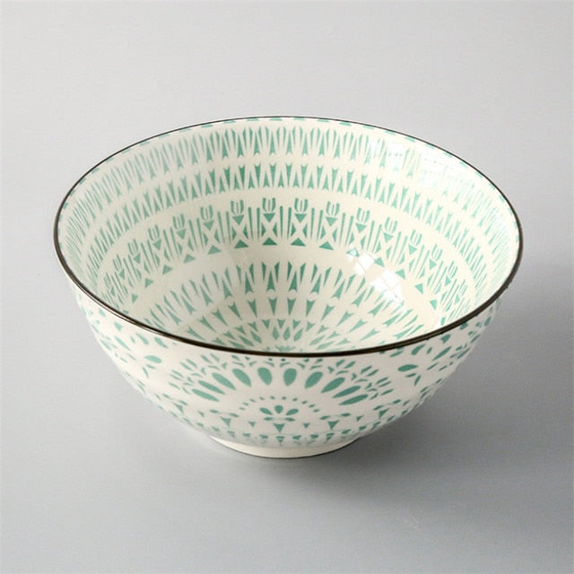 8 Inch Japanese Style Large Soup Bowl Ceramic Rice Bowl