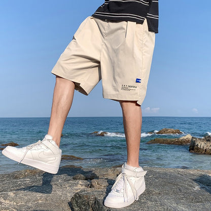 Ice Silk Shorts Mens Summer Thin Outwear Quick Drying Casual Pants Mens Five Point Trend Beach Basketball Sports Pants