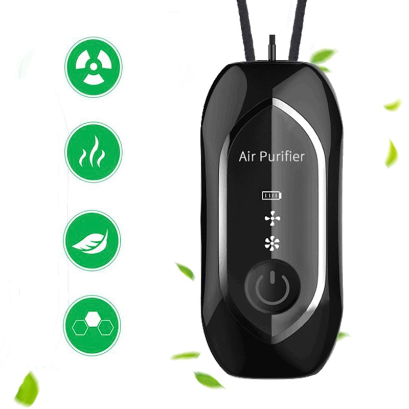 Portable Anion Freshener USB Rechargeable Formaldehyde Smoke Remover