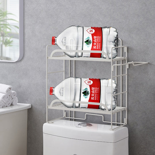 2 Layer Stainless Steel Bathroom Organizer Storage Rack