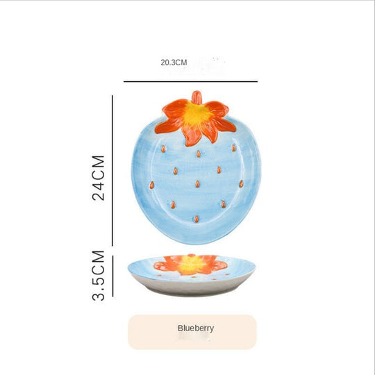 Fruit Shaped Ceramic Plate Creative Household Salad Plate