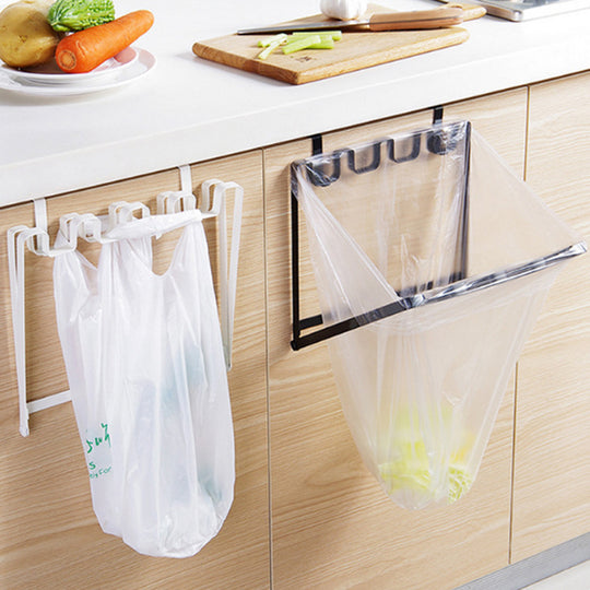 Portable Kitchen Cabinet Trash Bag Storage Rack