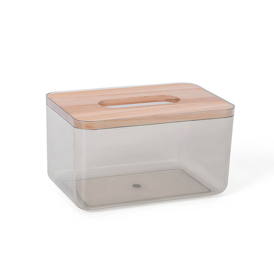 Plastic Tissue Box Holder Kitchen Storage Box Organizer Table Tissue Box