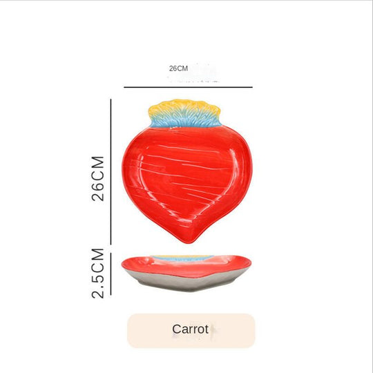 Fruit Shaped Ceramic Plate Creative Household Salad Plate