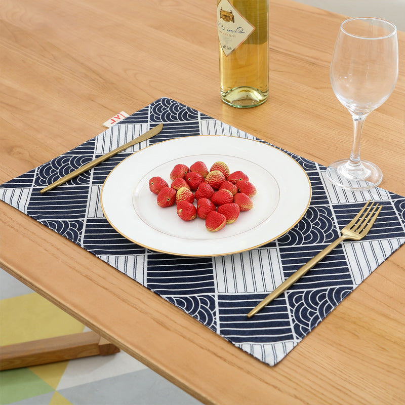 Japanese Style Lattice Table Mats Home Decoration Placemats