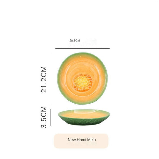 Fruit Shaped Ceramic Plate Creative Household Salad Plate