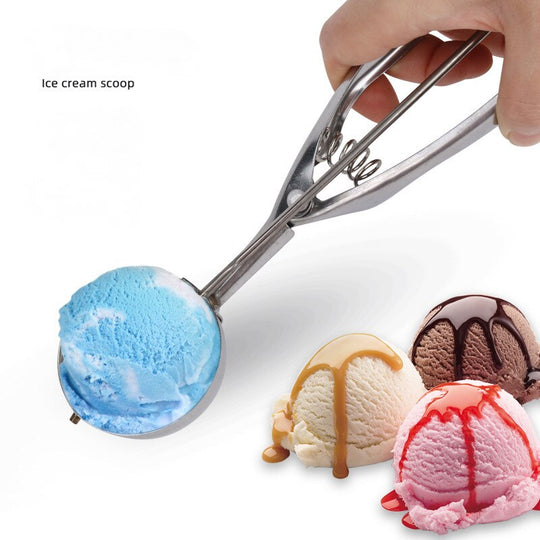 Ice Cream Scoop Watermelon Meat Ball Scoop Stainless Steel Spring Handle