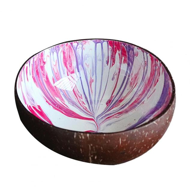 Portable Natural Coconut Bowls Household Salad Noodle Rice Bowls