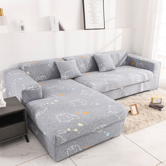 Anti-Slip Elastic Printed Slipcover Furniture Protector Couch Cover