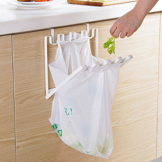 Portable Kitchen Cabinet Trash Bag Storage Rack