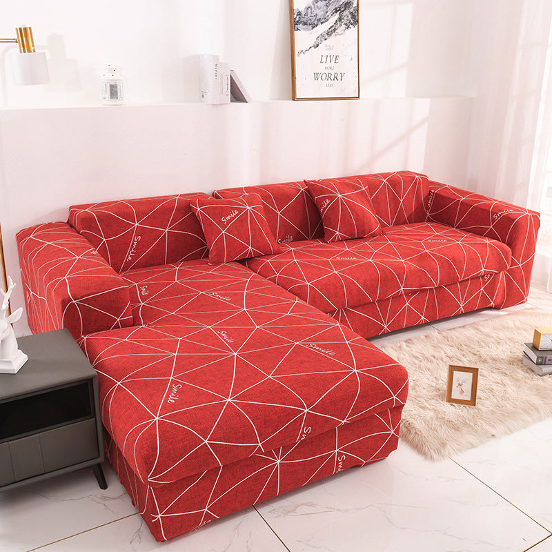 Anti-Slip Elastic Printed Slipcover Furniture Protector Couch Cover