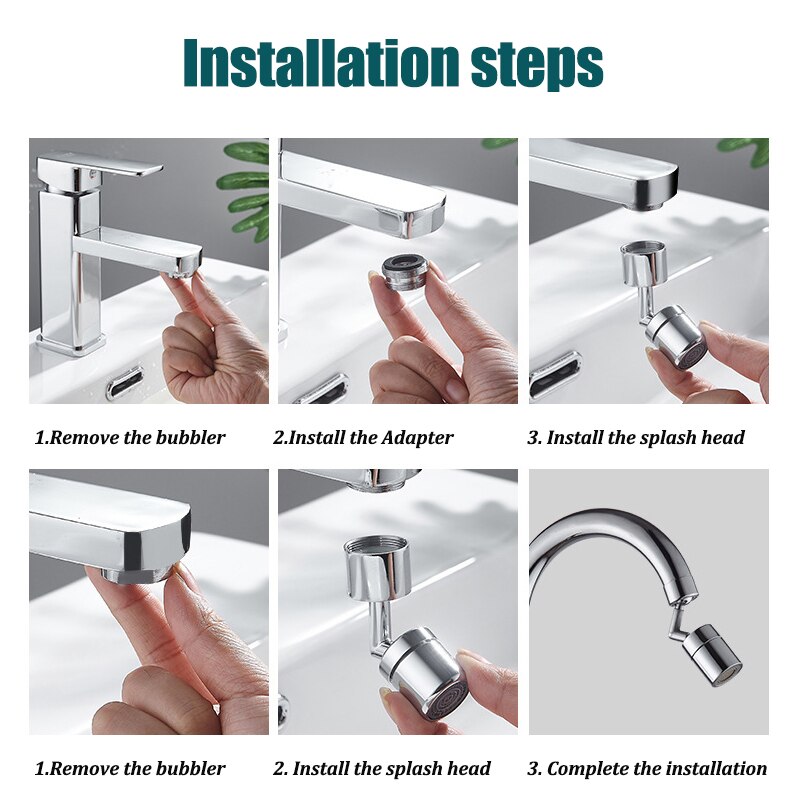 Universal Kitchen Faucet Anti-splash Aerator Bathroom Tap