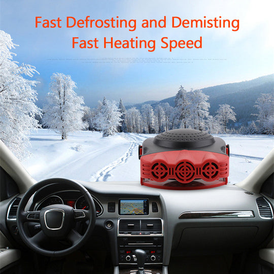 Car Heater 12/24V 200W 2 In 1 Electric Heating Cooling Fan Aiti-fog Demister Defroster