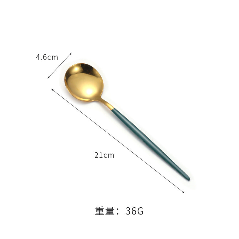 Stainless Steel Coffee Spoon Round Head Spoon