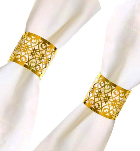 Reflective Gold Silver Napkin Ring Napkin Buckle Butterfly Towel Paper Buckle