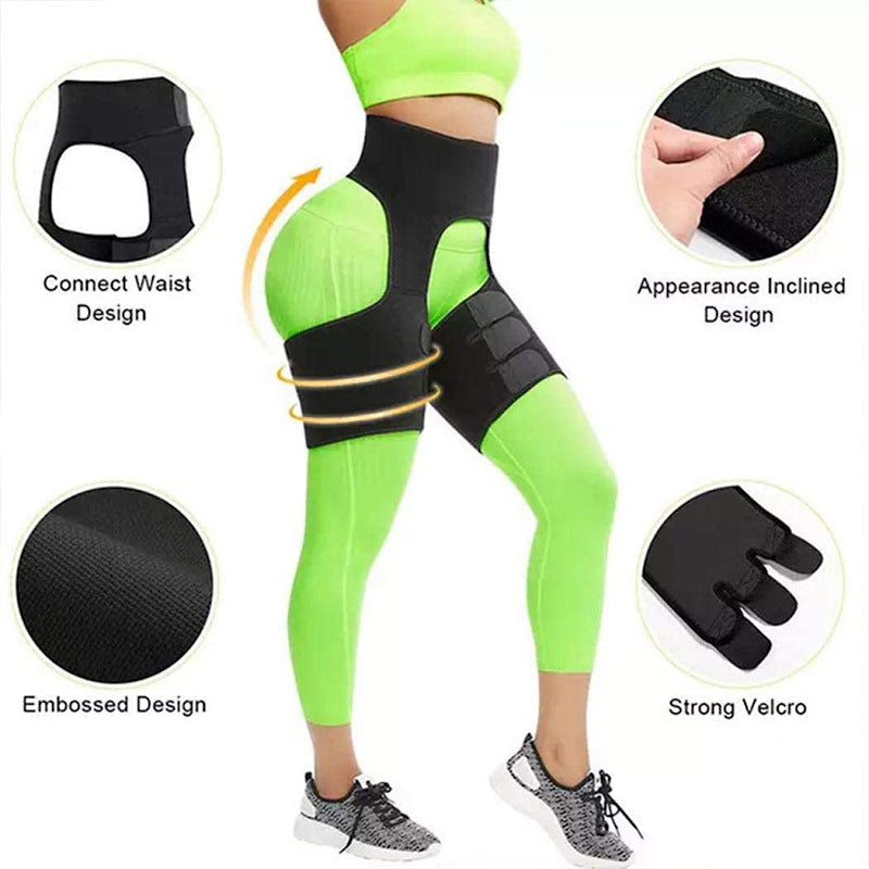 Women Thigh Trimmer Belly Strap Adjustable Elastic Fitness Lumbar Back Sweat Belt