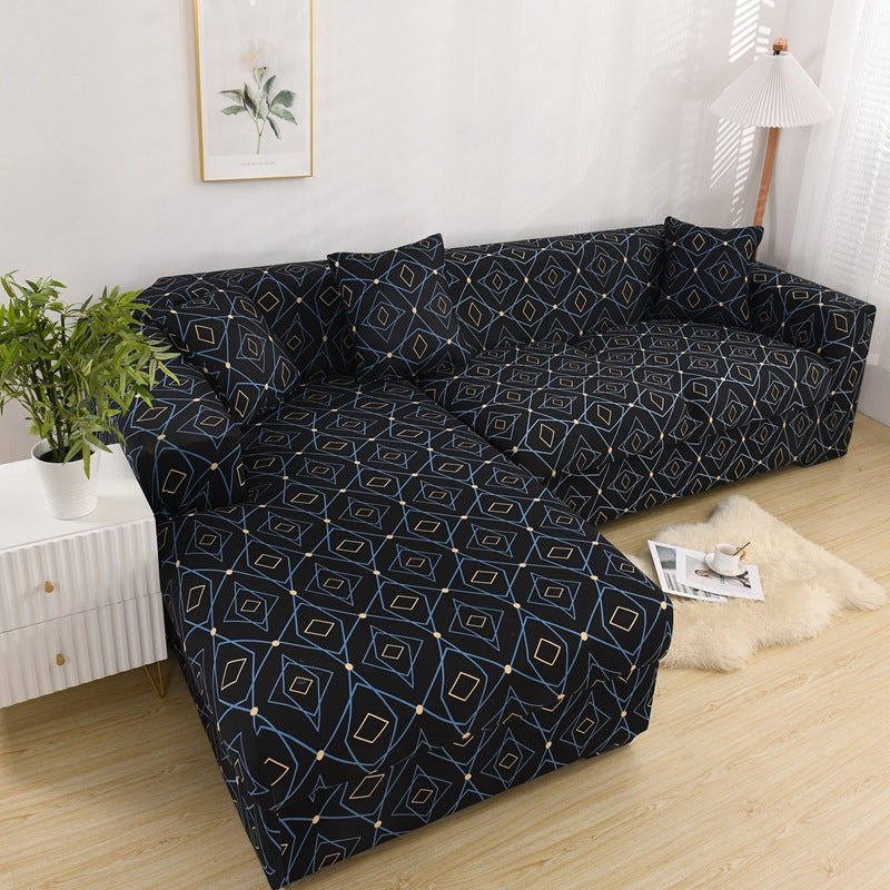 Anti-Slip Elastic Printed Slipcover Furniture Protector Couch Cover