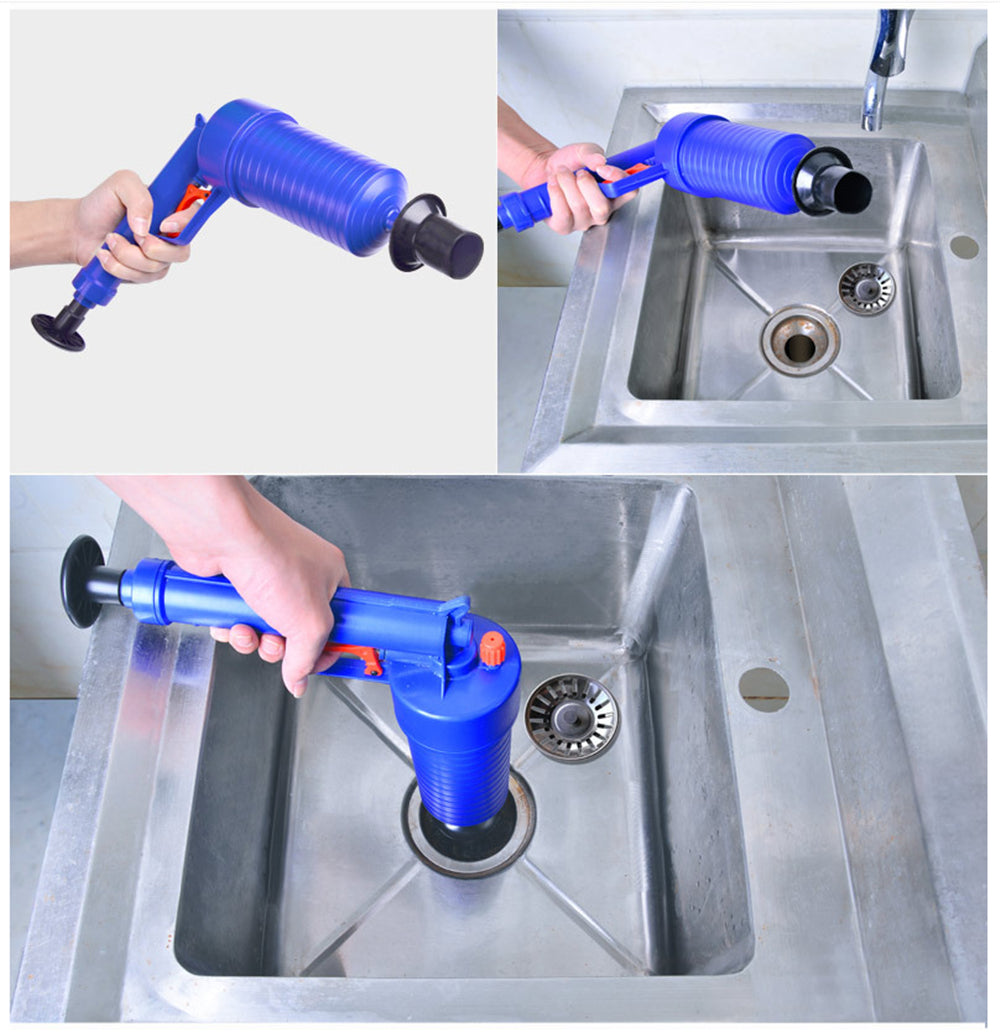 Pipe Plunger Drain Unblocker High Pressure Air Drain Blaster Pneumatic Plungers