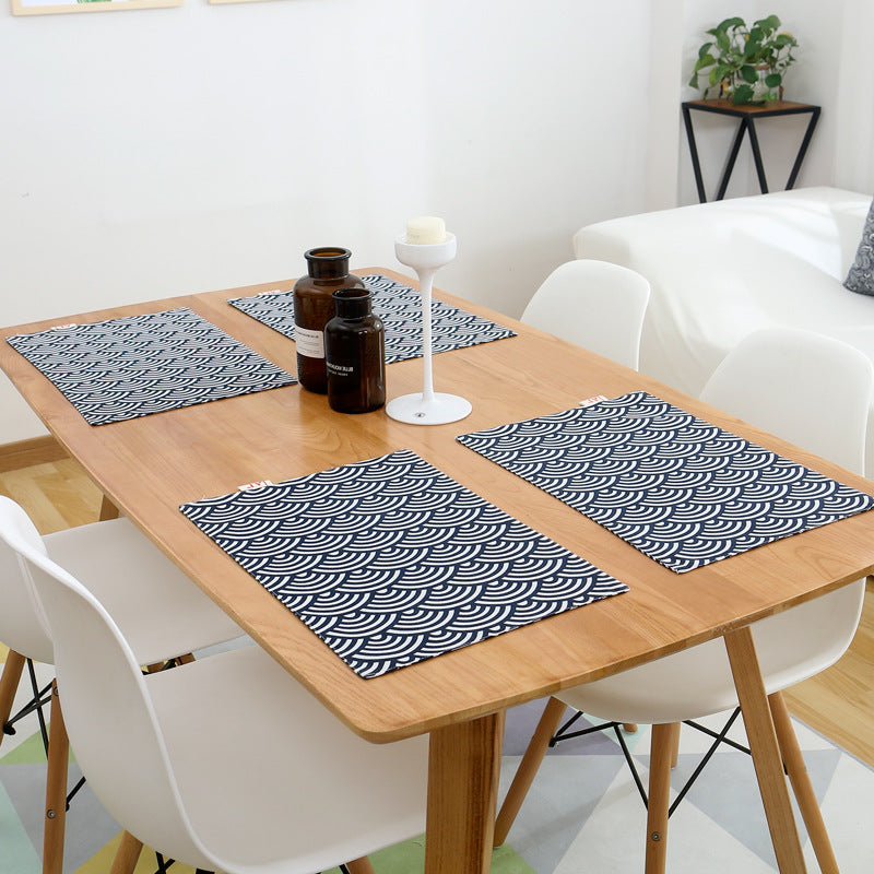 Japanese Style Lattice Table Mats Home Decoration Placemats