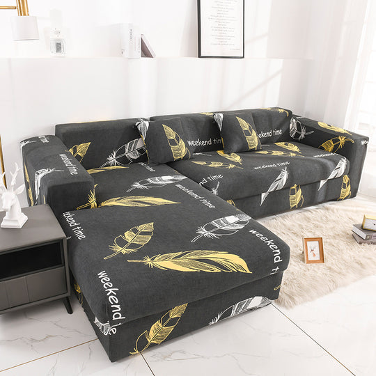 Anti-Slip Elastic Printed Slipcover Furniture Protector Couch Cover