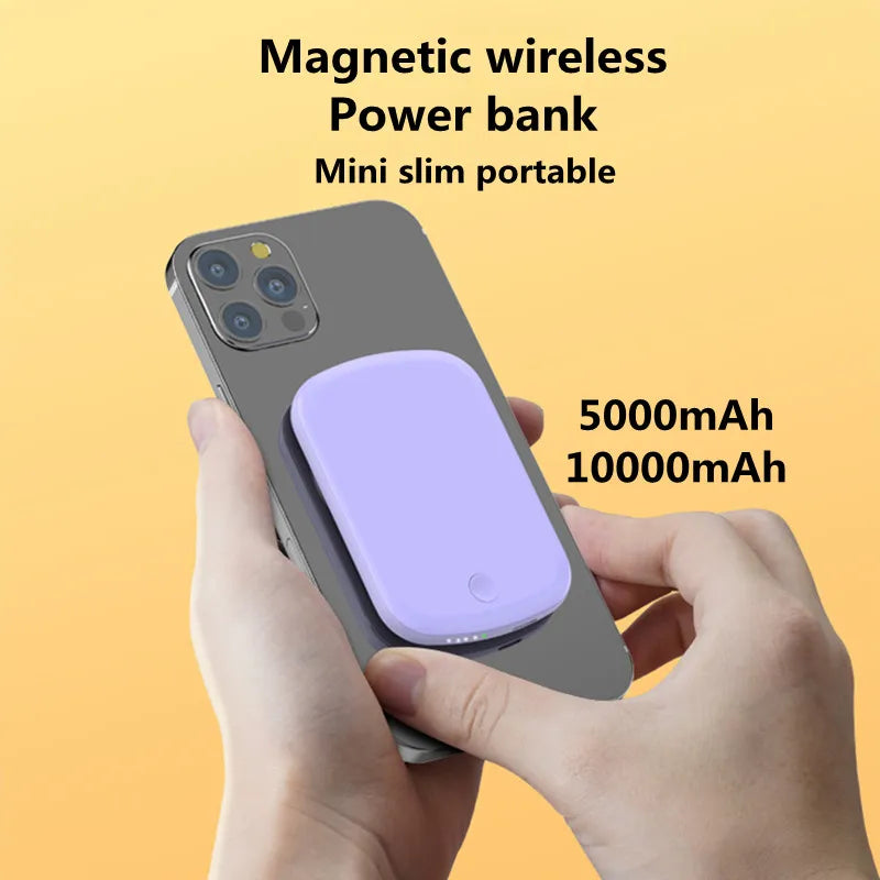 Mini Magnetic Power Bank 10000mAh External Battery