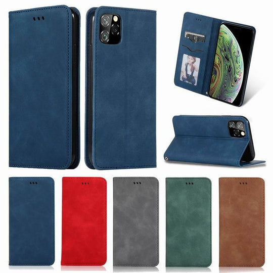 Leather Flip Case Cover for iPhone 11 12 13 Mini Pro PLUS X XS Max XR