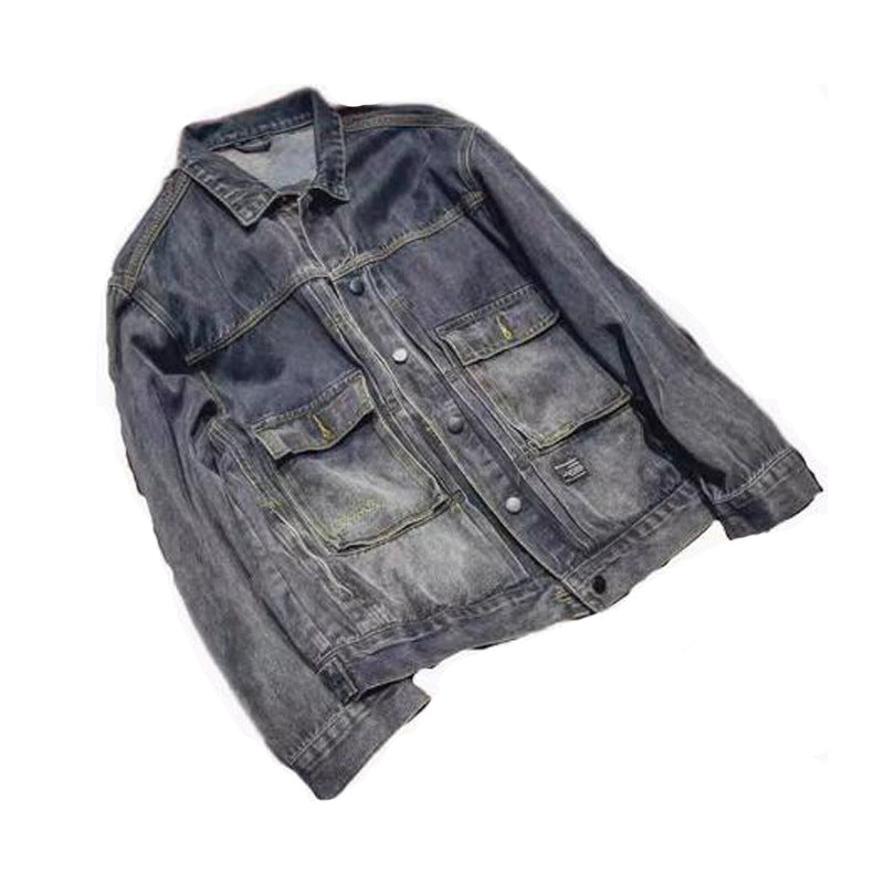 Tooling Jacket Distressed Casual Internet Hot Top