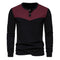 Men's Color Matching Two-button Long Sleeve