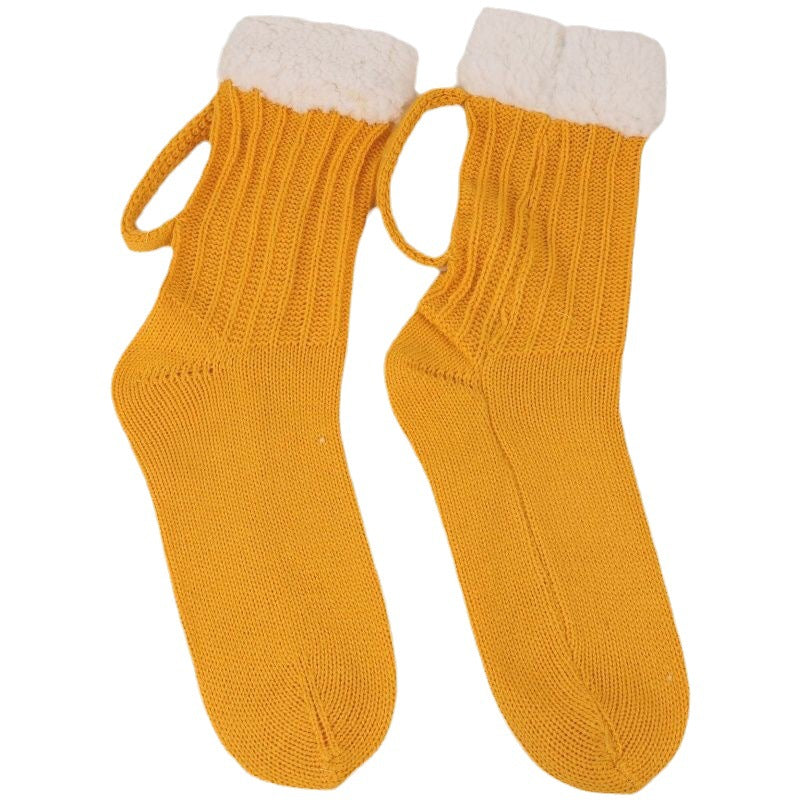 Color Matching Beer Room Socks Thermal Middle Tube Thick Wool