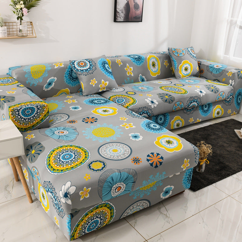 Anti-Slip Elastic Printed Slipcover Furniture Protector Couch Cover