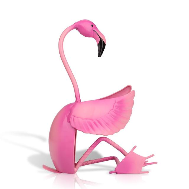 Flamingo Wine Holder Wine Shelf Metal Sculpture