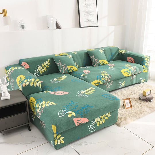 Anti-Slip Elastic Printed Slipcover Furniture Protector Couch Cover