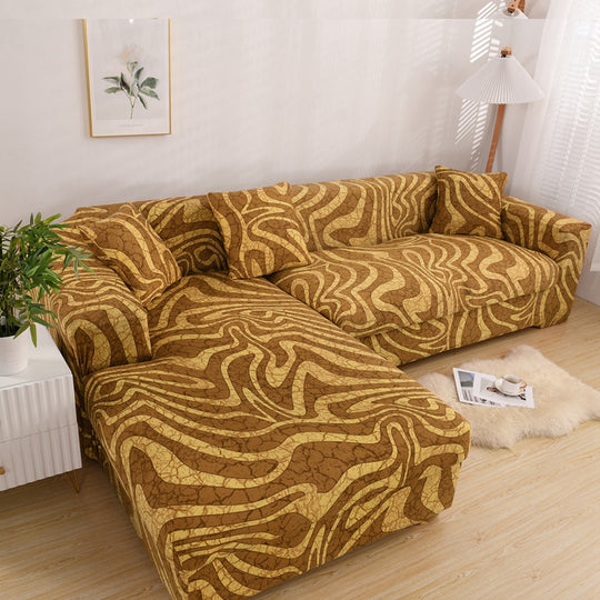 Anti-Slip Elastic Printed Slipcover Furniture Protector Couch Cover