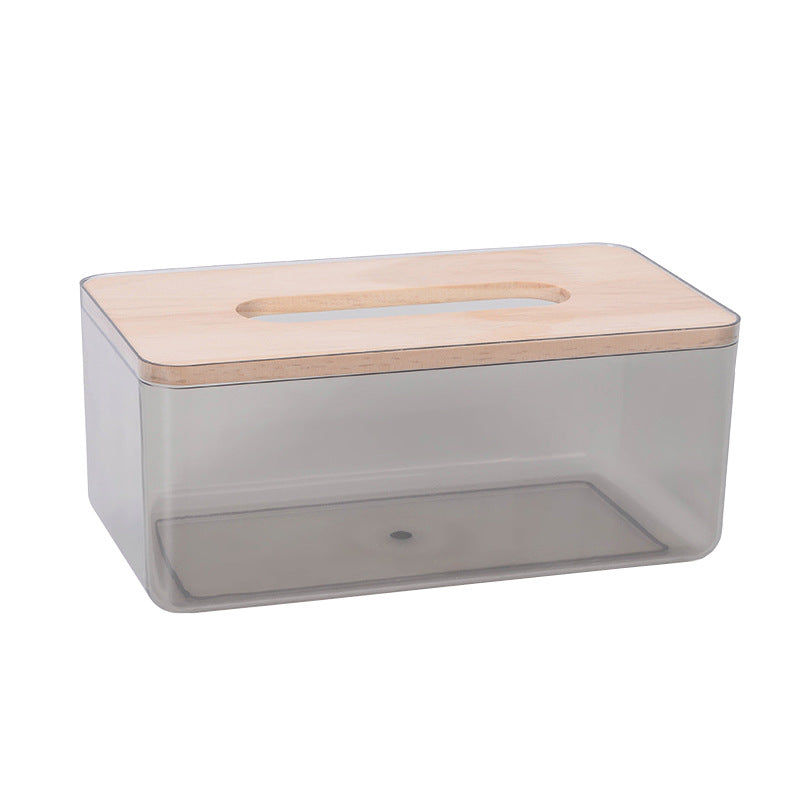 Plastic Tissue Box Holder Kitchen Storage Box Organizer Table Tissue Box