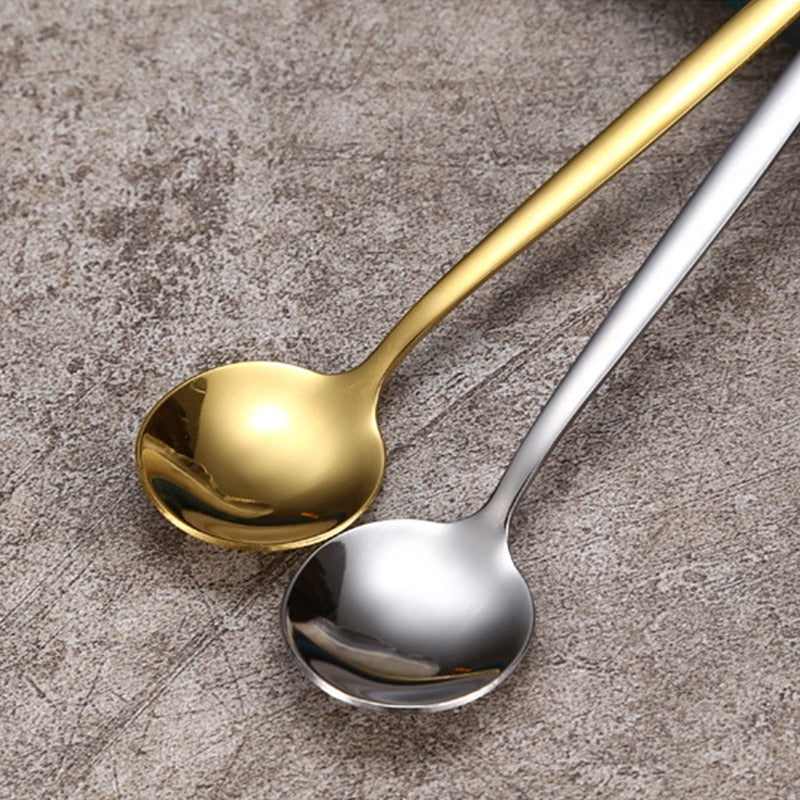 Stainless Steel Coffee Spoon Round Head Spoon