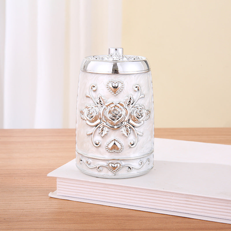 European-style Rose Holder  High-end Automatic Toothpick Jar