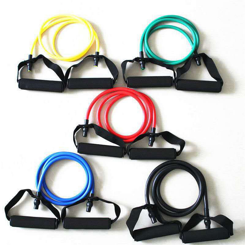 5 Levels  Elastic Band Yoga Pull Rope Elastic Gym Fitness Exercise Tube Band