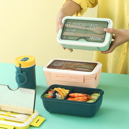 Plastic Lunch Box Microwave Sealed Fresh-keeping Box