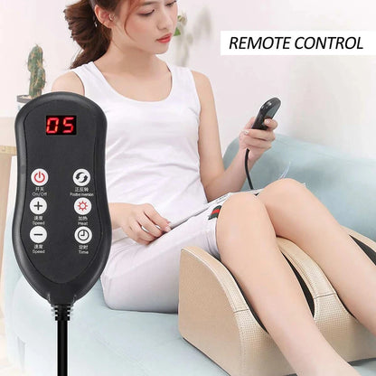 Electric Foot Massager Shiatsu Kneading Calf Muscles Hot Compression Deep Tissue Muscles Heated Roller Relaxation Relief Stress