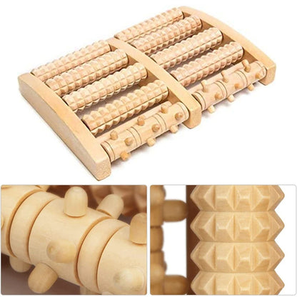 Wooden Foot Roller Wood Care Massage Reflexology Muscle Relax Relief Massager Spa Gift Anti Cellulite Foot Massager Care Tools