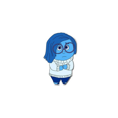 Cartoon Inside Out 2 Acrylic Brooch Badge Cute Sadness Disgust Anger Resin Collar Pin Clothing Jewelry Emotional Accessories