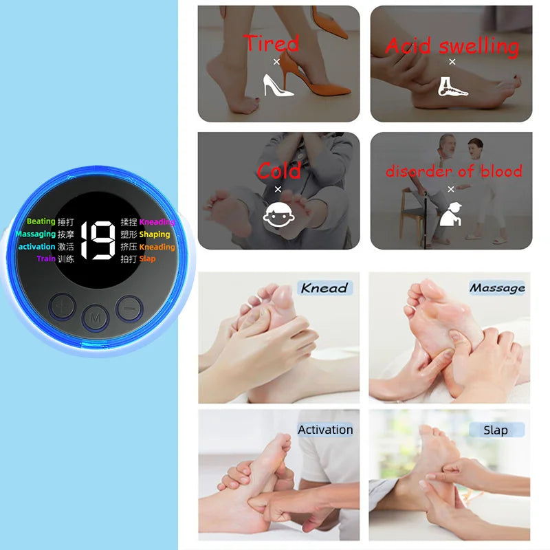 Foot Massager Rechargeable Massage Mat Foot Relaxation Pads Electric Foot Massage Tool To Relax Sore Feet Home Health Care