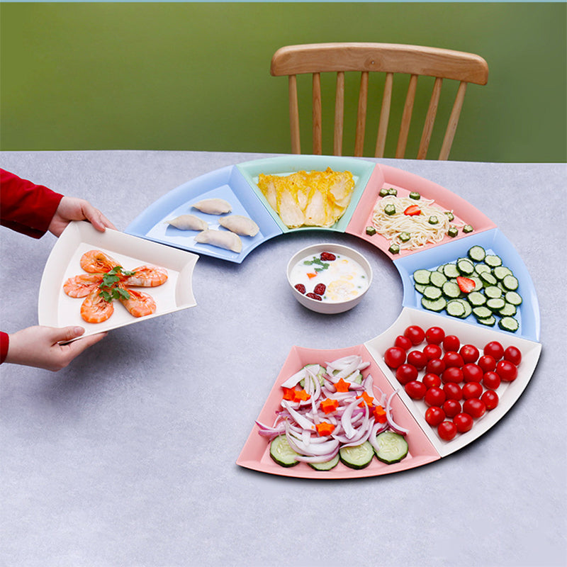 Wheat Straw Platter Set Combination Plate Fruit Salad Plate Tableware